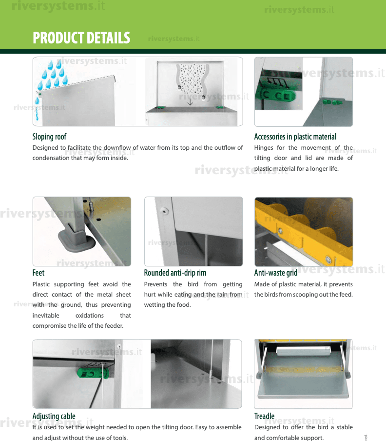 River Systems Standard Chicken Treadle Feeders - Image 3