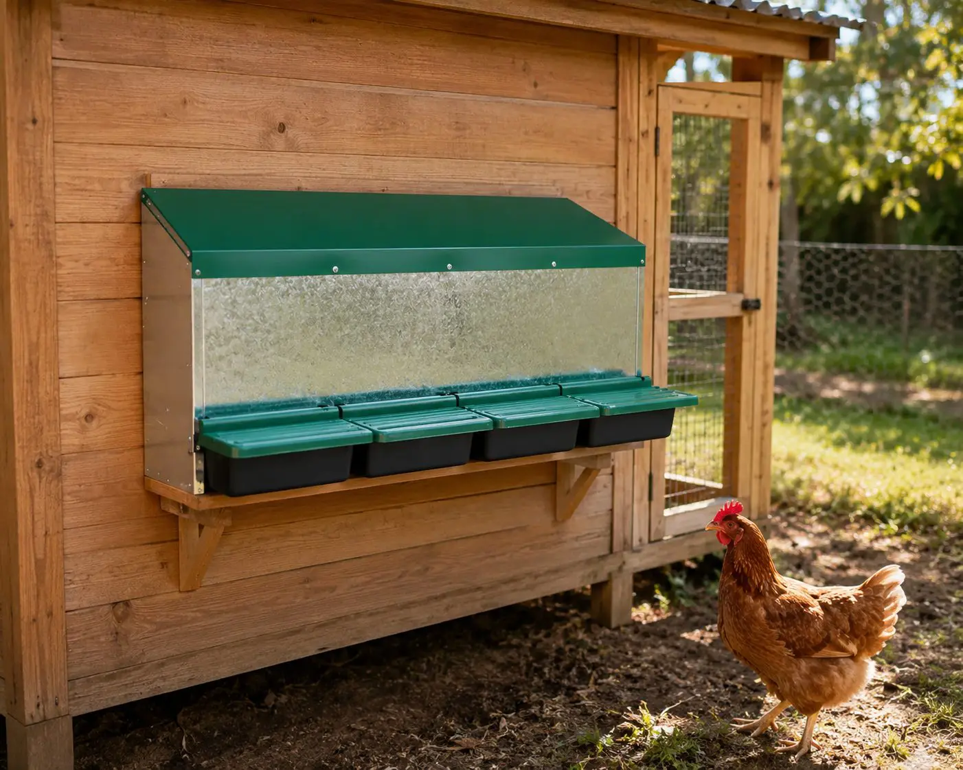 TGLB Quadruple Rollaway Nesting Box Externally Mounted - Image 2
