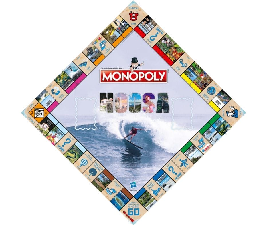 Noosa MOnopoly Game Board